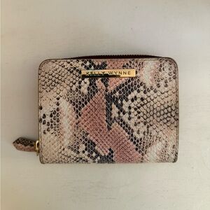 Kelly Wynne Snake Print Wallet